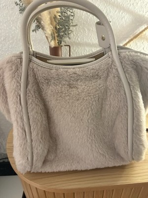 Max Mara Tasche Marine Creme Alpaka und Leder Crossbody Bag