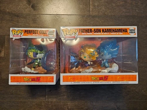 Funko Pop Dragon Ball Z Perfect Cell and Father Son Kamehameha Set New in Box