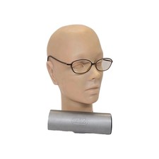 Vintage Safilo SAF 5004 Eyeglasses Italy Oval Full Rim FRAMES ONLY w/ Metal Case