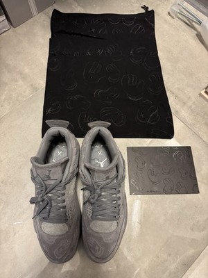 KAWS x Jordan 4 Men's Gray Sneakers Size 9.5