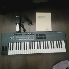 NOVATION NOCTURN 49 MIDI CONTROLLER KEYBOARD + M GEAR Foot Pedal + USB Cable