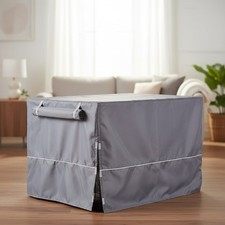 Large Light Gray Dog Crate Cover for 42-Inch Crates, Reduces Barking  Chewing