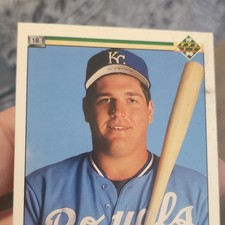 Upper Deck Bob Hamelin #45 Kansas City Royals 1990 Baseball Card