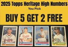 2025 Topps Heritage High Numbers #501-700 You Pick Complete Your Set