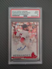 2019 Topps Chrome #DH Darwinzon Hernandez AUTO PSA 9 MINT