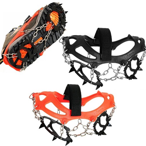 12 crampons �� pointes pour randonn��e et escalade avec construction en acier au - Photo 3 sur 14
