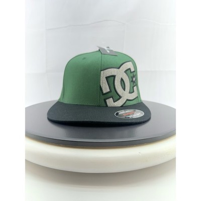 DC SHOES Sports Skate Apparel Green Black Gray Hammering Flex-Fit S/M Hat NEW