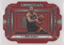 2020-21 Panini Obsidian Eclipse Electric Etch Red Flood Rudy Gobert #38 k5l