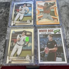 4 Card Kyle Teel Rookie Gold Elite Edition /275 Bowman Chrome Heritage