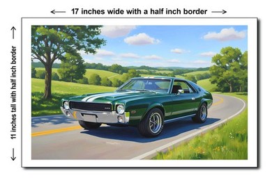 1969 AMC AMX - 11x17 Poster Art Print