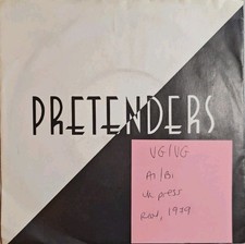 Pretenders Brass In Pocket Vinyl Record 7" VG/VG ARE 11 1979