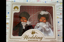 Sekiguchi Monchhichi Wedding Braut & Br&auml;utigam Figuren Set in OVP