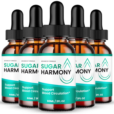 (5 Pack) Sugar Harmony Drops, Advanced Blood Health Support Formula Droppers