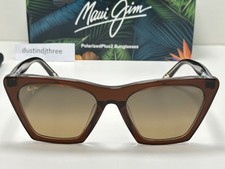 Maui Jim KINI KINI Crystal Rootbeer POLARIZED Bronze GLASS Sunglass HS849-26E