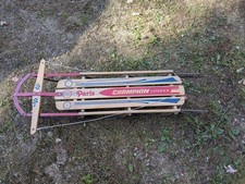 RARE Vtg Paris Maine Champion Red Fastback 655 Snow Sled Floating Steering WOW