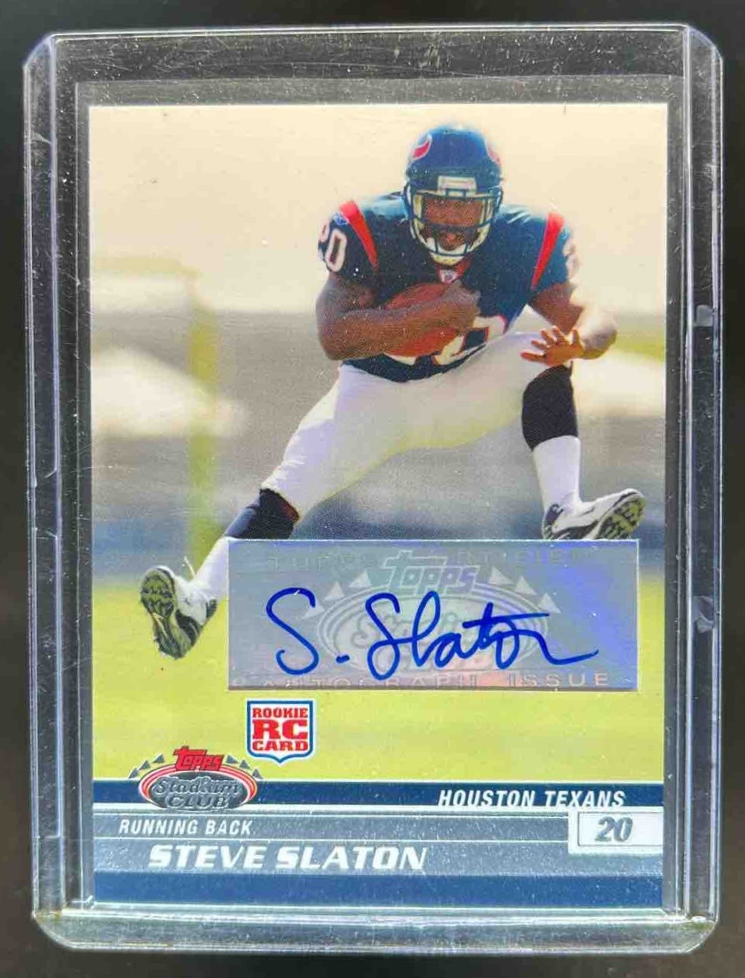 Steve Slaton Stadium Club #121 Autograph