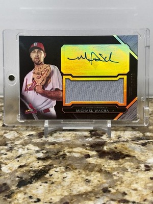 2016 Topps Triple Threads Unity Auto Jumbo Relic Michael Wacha #UAJR-MWA Gold/75