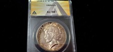 1926-S PEACE DOLLAR TONED NICE STRIKE ANACS AU 58