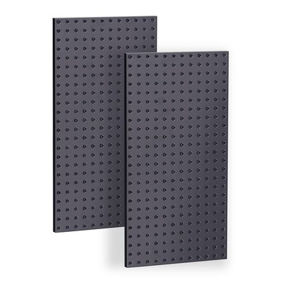 Ultrawall 2 Pcs Metal Pegboard Wall Panels, Peg Boards for Garage 2PC, Black 