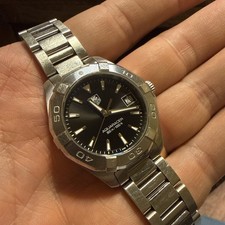 Ladies Tag Heuer Aquaracer 32mm Black Dial Quartz Watch WAY1310