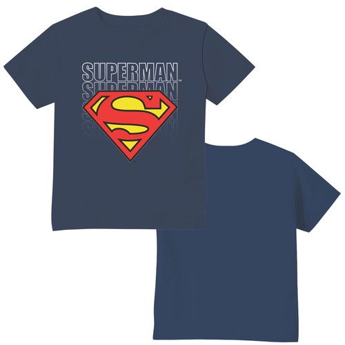Navy Classic Toddler Boys Superman Forever Logo T-Shirt – Sizes 2T, 3T, 4T - Picture 3 of 6