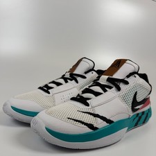 Nike Ja 1 Reverse Scratch White Turbo Green Basketball Shoe FV5957-100 Mens 11.5