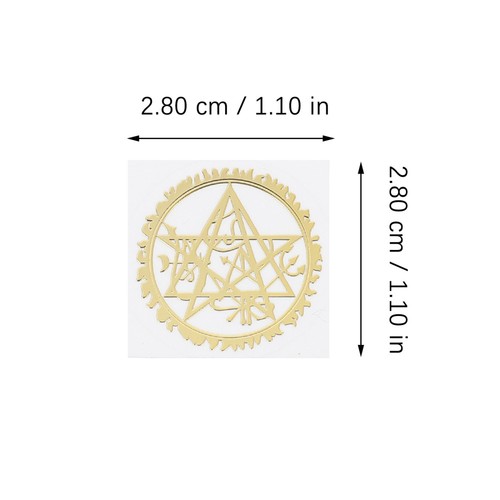 20 Pcs Métal Cuivre Autocollant Autocollants Décoratifs De Scrapbooking D'album - Zdjęcie 11 z 12