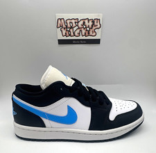 Size 5Y/6.5W - Jordan 1 Low Black University Blue DC0774-041 Brand New