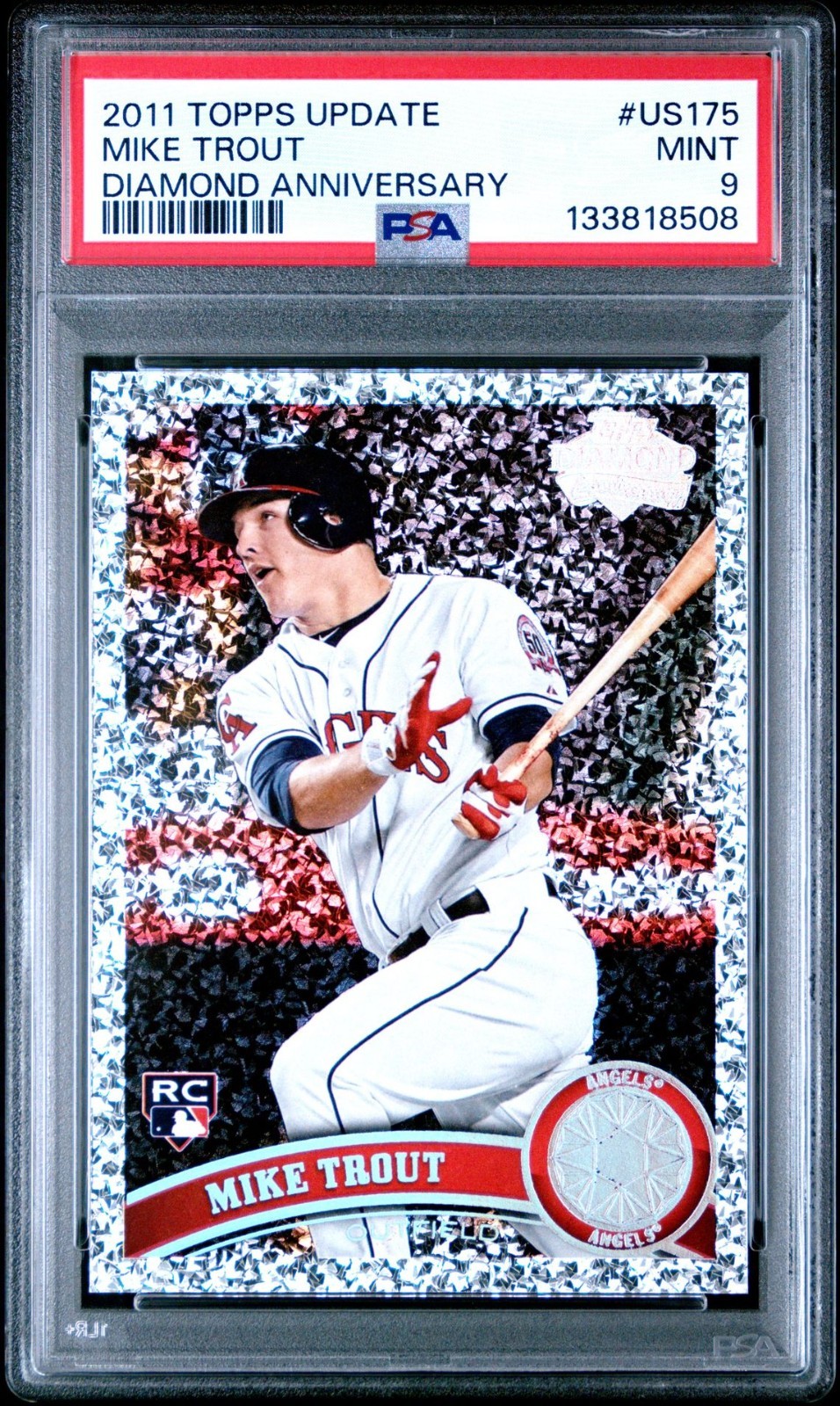 PSA 9 - 2011 Topps Update - Diamond Anniversary Mike Trout #US175 (RC)