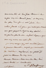 Prince Alexandre de BAUFFREMONT - Lettre autographe - Marulaz