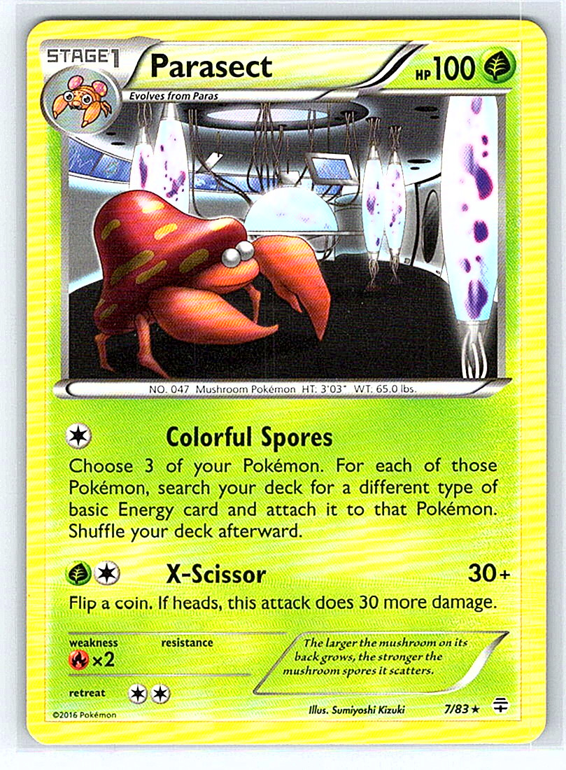 Parasect 7/83 Generations NM or LP Pokemon Card