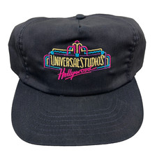 Vintage Universal Studios Hollywood Hat Cap Strap Back 80s Neon Lights USA Made