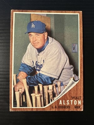 1962 TOPPS #217 WALTER ALSTON LOS ANGELES DODGERS VG-EX *Hot Corner Vintage* A