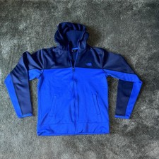 The North Face Men s Full Zip Hooded Colorblock Fleece Hoodie Blue/Black S/P