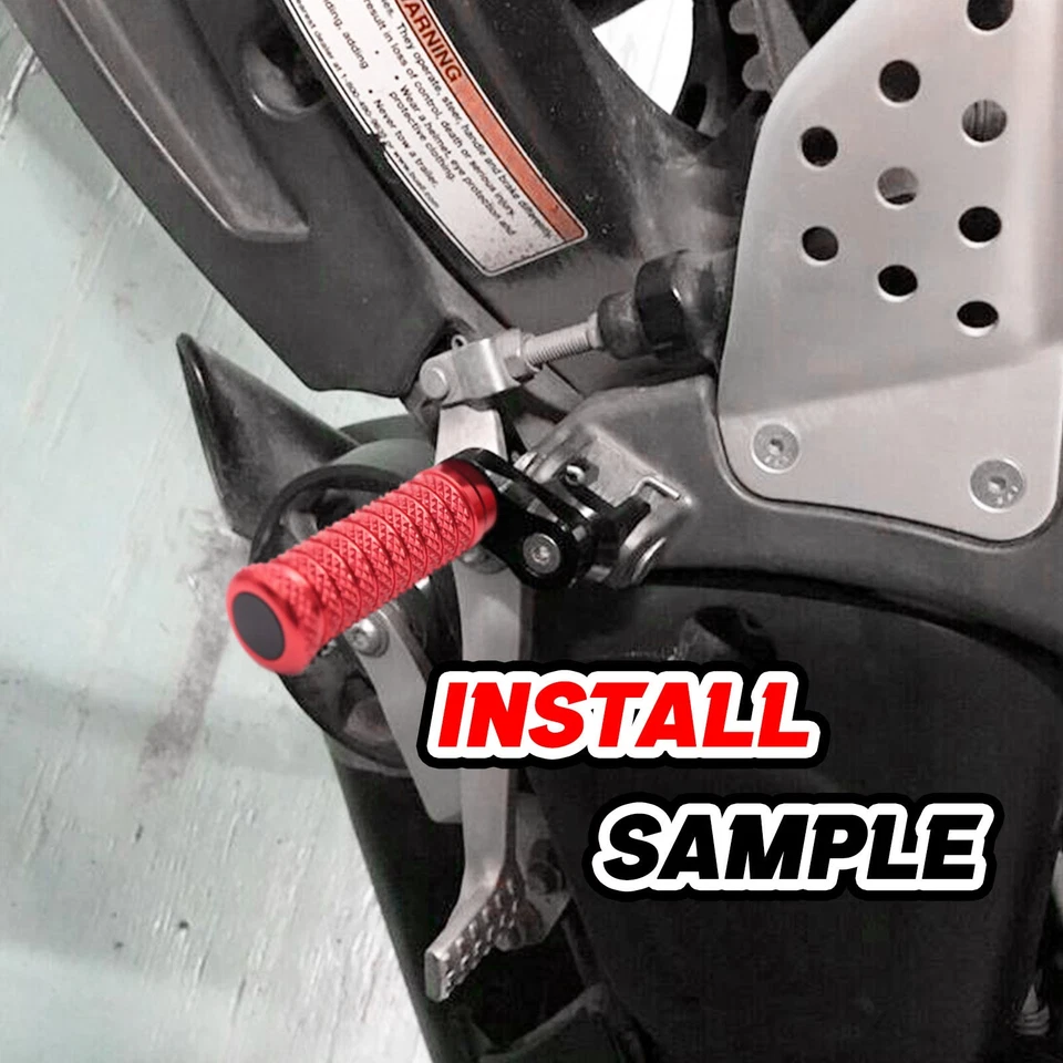 Extensor de estriberas de 1 pulgada POLE rojo para Ducati Monster 900/es todo el año Foto 3 de 4