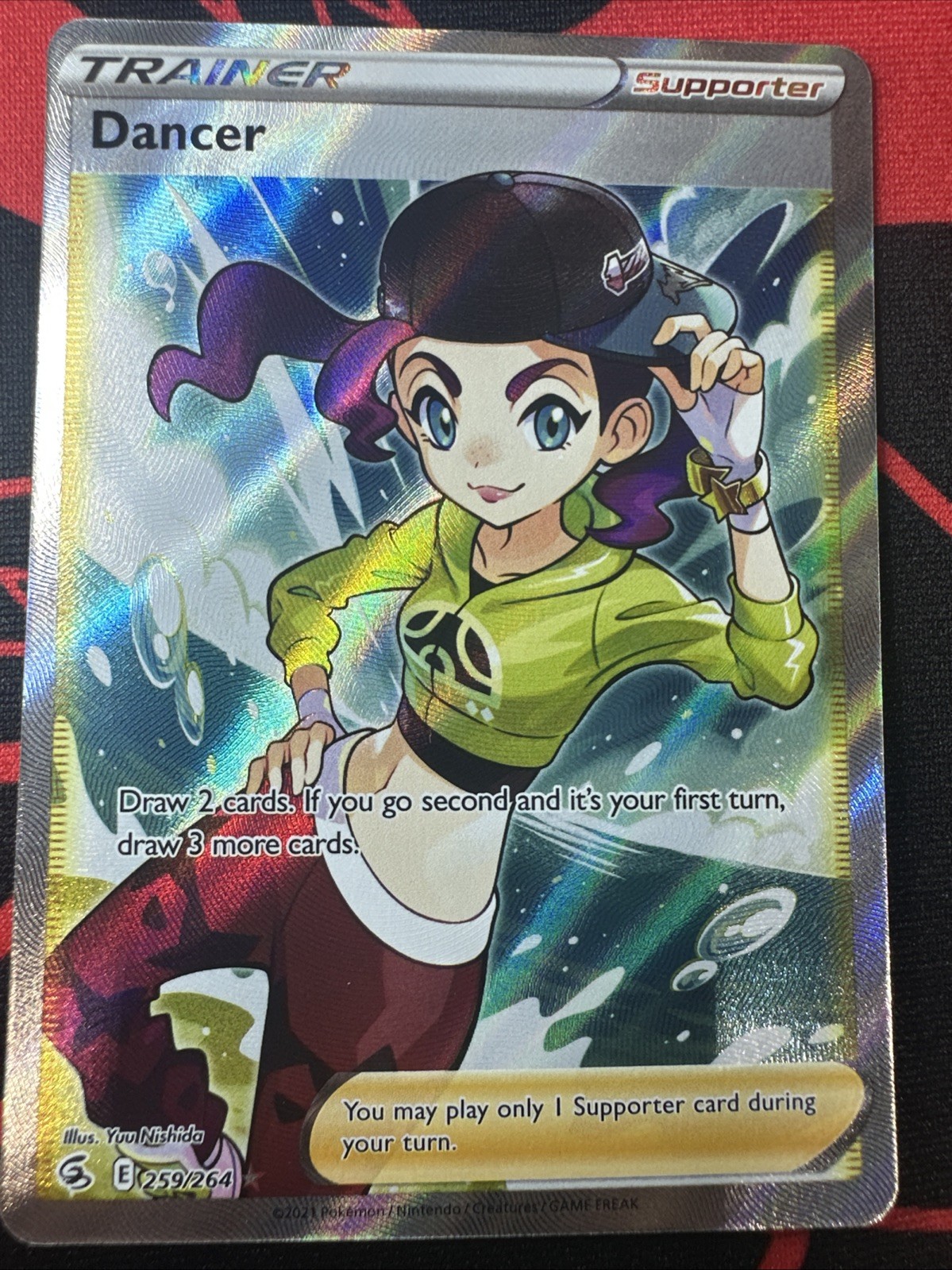 Dancer 259/264 SWSH Fusion Strike Holo Full Art Trainer Ultra Pokemon Card NM