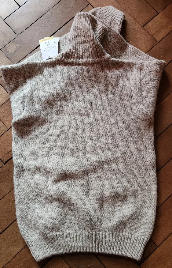 Devold Nansen Sweater Zip Neck Grey Melange Medium NEU 100% Norwegische Wolle - Bild 2 von 4