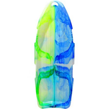 Emsco ESP 48" Day Glow Sno Cruiser Toboggan TwoRider Sled - Neon Tie-Dye