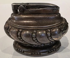 Vintage Ronson Art Metal  Art Deco Crown Table Lighter RARE