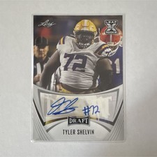 Leaf 2021 Draft Autographed Rookie Tyler Shelvin #BA-TS2 LSU Tigers Football