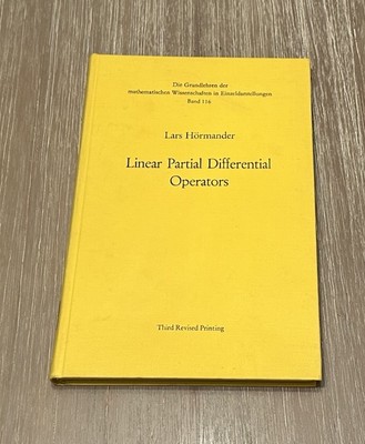 Linear Partial Differential Operators by Lars Hormander 1969 HC / Vintage