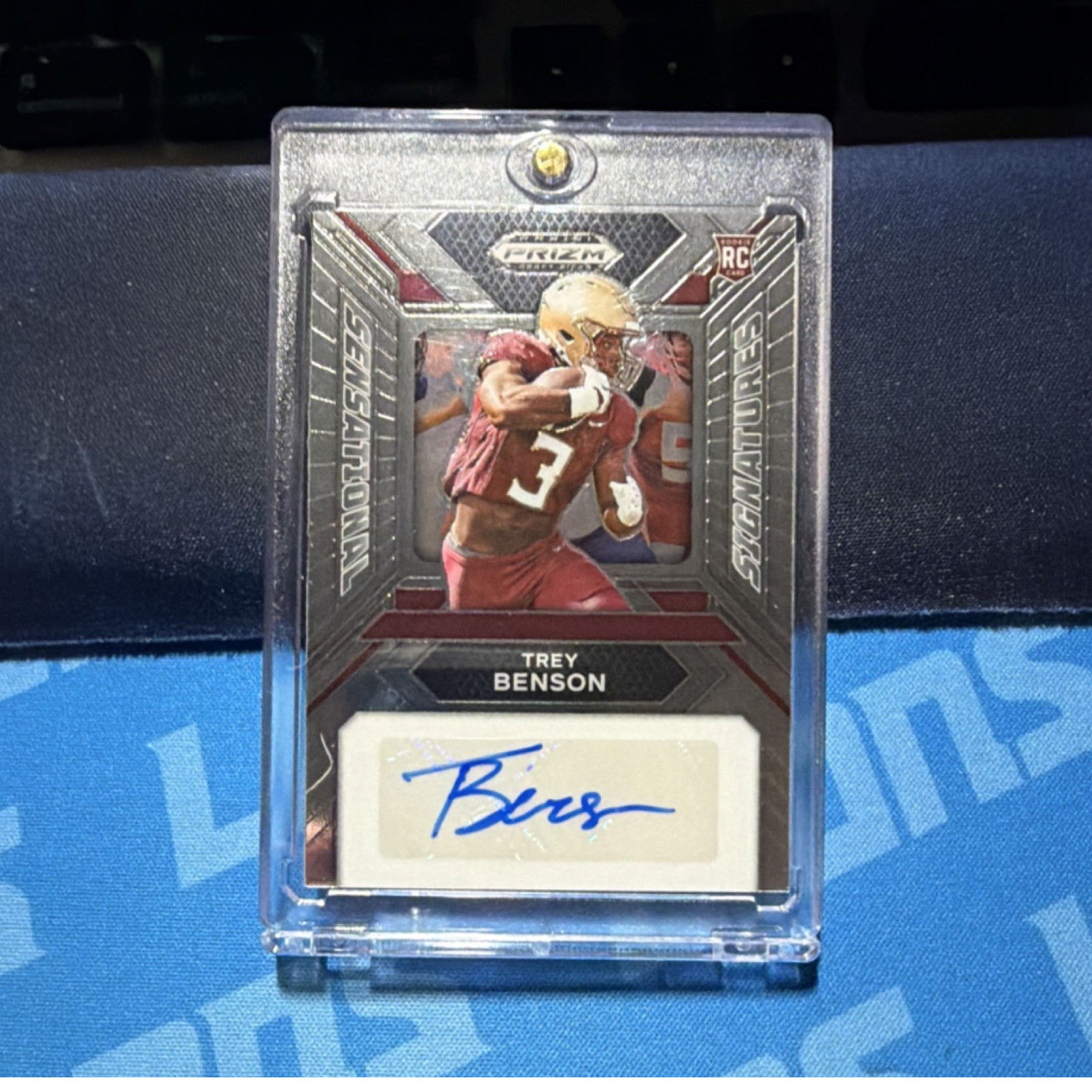 2024 Panini Prizm Draft Picks Trey Benson SS-TBN RC Auto Florida State Seminoles
