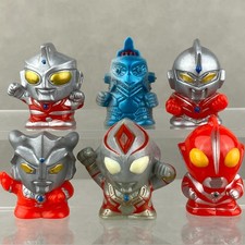 Vintage Bandai Ultraman Windom Ace Scott Leo Dyna Finger Puppet Figure 6pc Lot