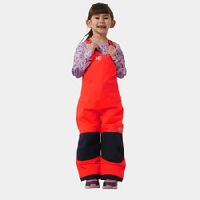 Helly Hansen  Kids Rider 2 Insulated Ski Bib Waterproof PrimaLoft  Neon Coral