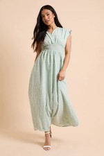 Dorothy Perkins Sage Midi Dress Womens Occasion Dresses
