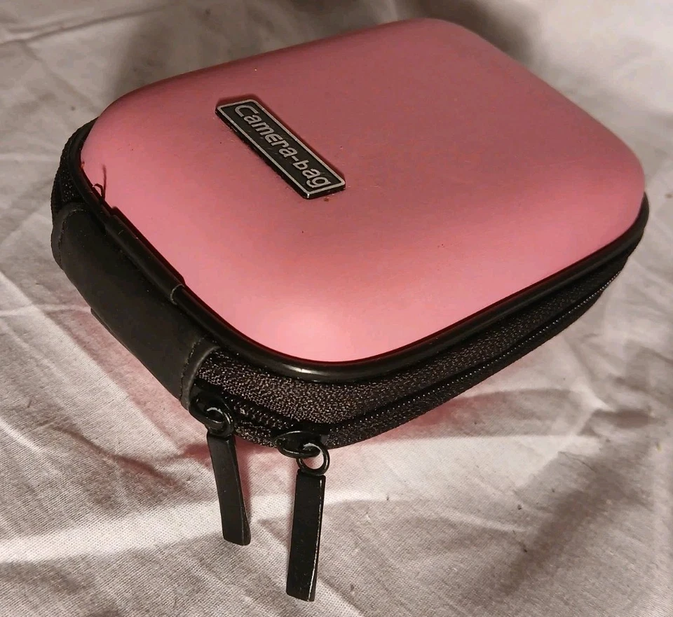 Portable Mini Travel Storage Camera Carrying Case Bag Shockproof Shell - Pink - Image 3 of 4