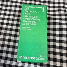 Innisfree NIB Green Tea Seed Hyaluronic Acid Cream Face Moisturizer .50 OZ
