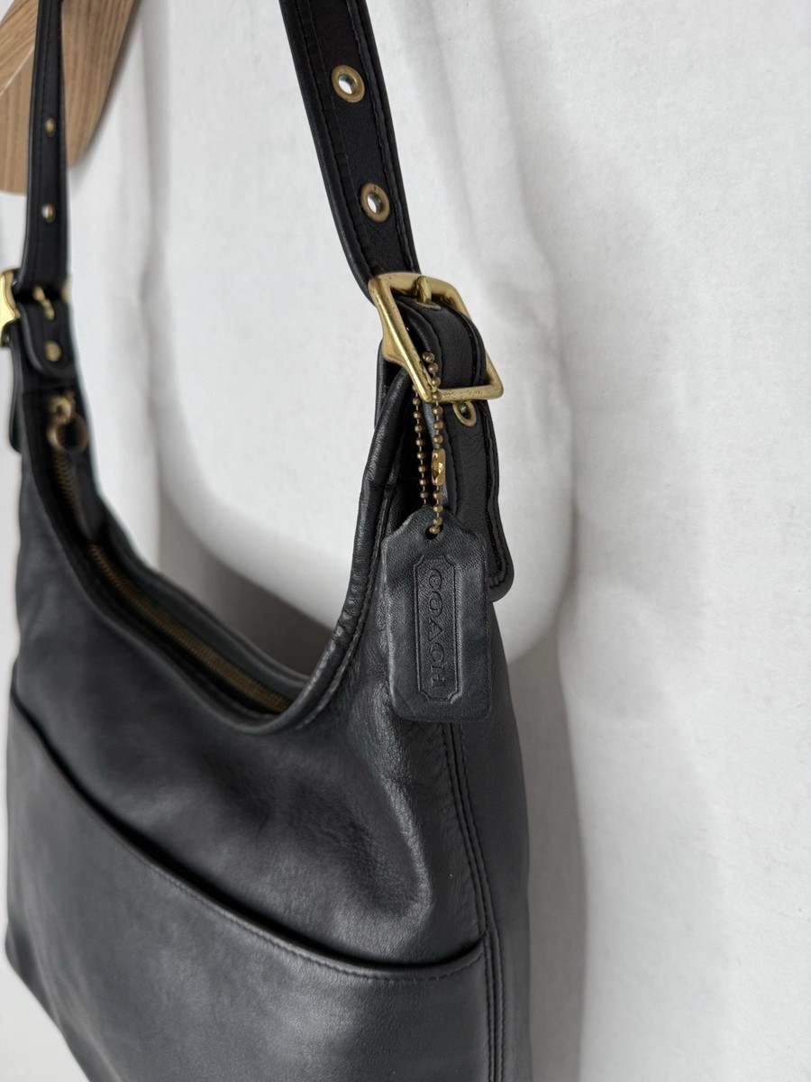 Vintage Coach Legacy Hobo Shoulder Bag Purse Black Leather