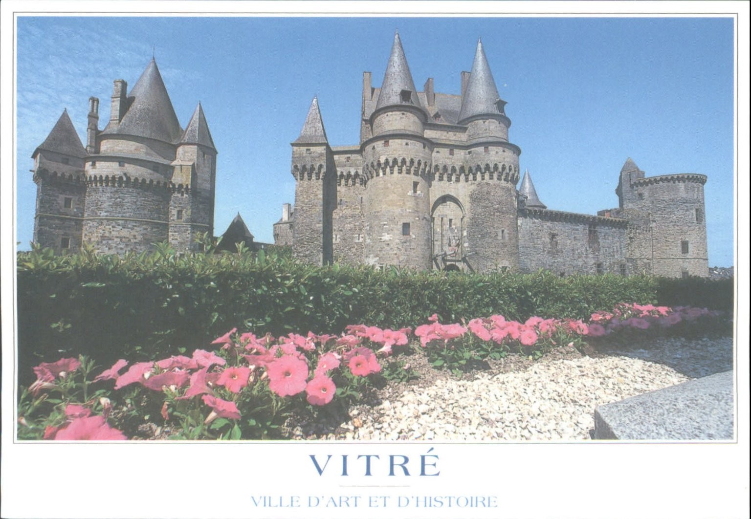 Château de Vitré Postcard Brittany France Medieval Castle Ville d'Art