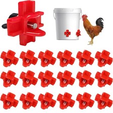 12/24x Chicken Nipples Automatic Waterer Poultry Drinker Hen Duck Quail Drinking